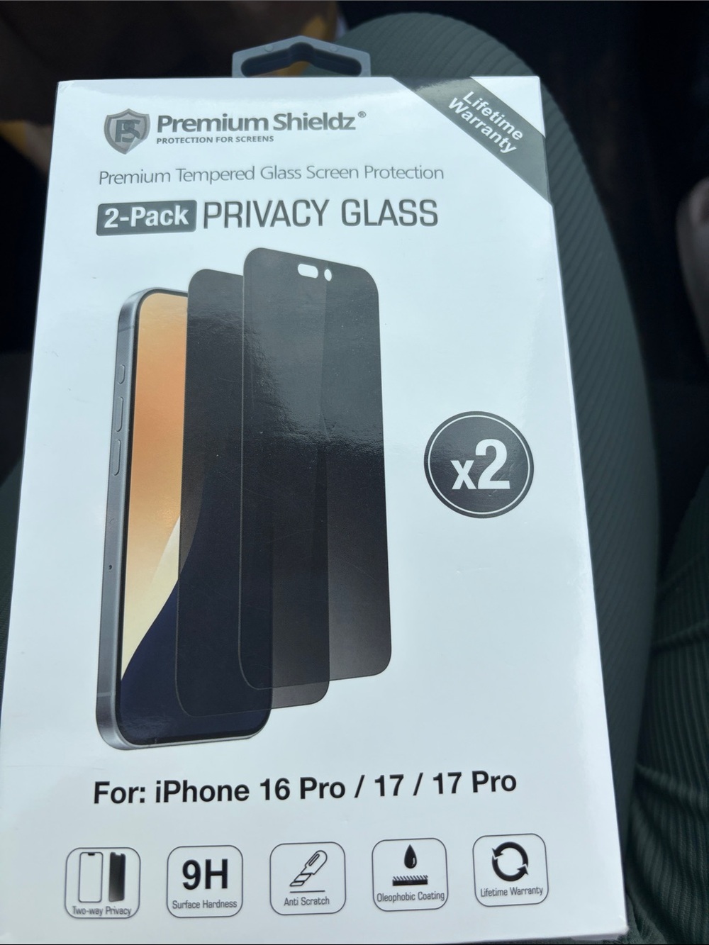 Privacy Tempered Glass Screen Protector  only got 1 left in the pack
